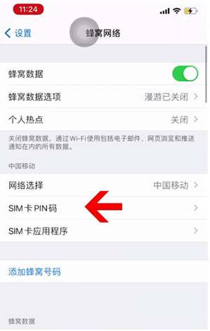 顺河回族苹果14维修网分享如何给iPhone14的SIM卡设置密码 