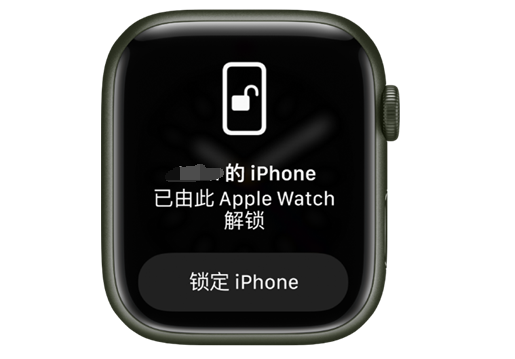 顺河回族苹果手机维修分享用 AppleWatch 解锁配备面容 ID 的 iPhone方法 